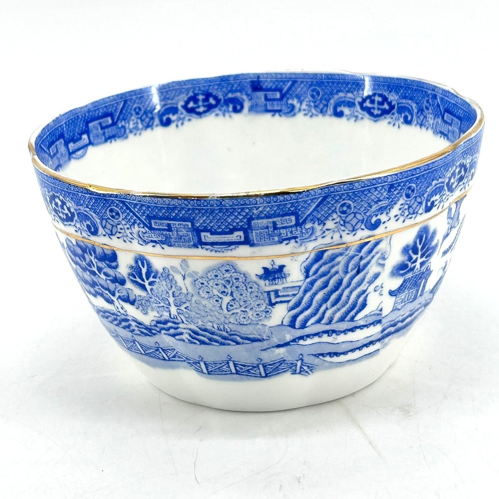 Antique Clifton China Blue Willow Waste Bowl Wildblood Heath & Sons England 1908 - Picture 6 of 11